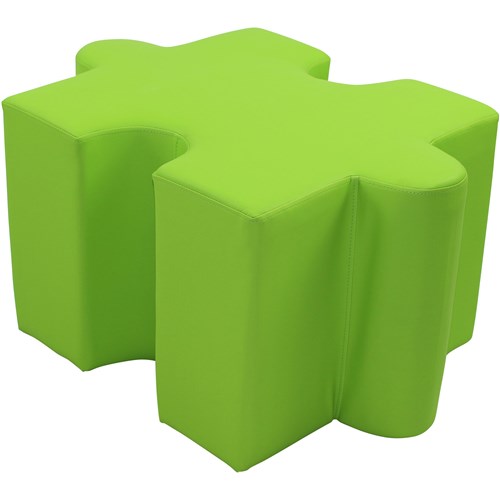 Sylex Puzzle Breakout  Interlocking Ottoman Green