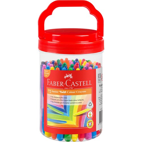 Faber-Castell Junior Twist Crayons Assorted Class Pack  of 72