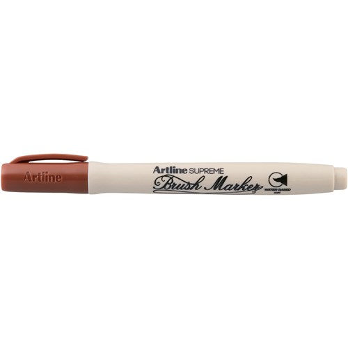 Artline Supreme Brush Markers Brown Box  Of 12