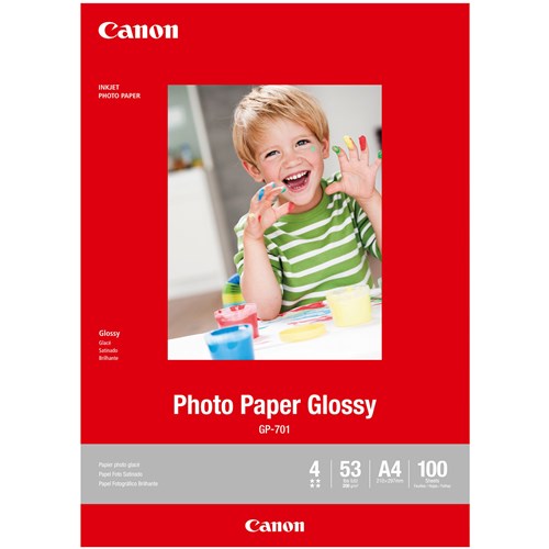 Canon Gp701 A4 200Gsm Glossy Photo Paper Pack  of 100