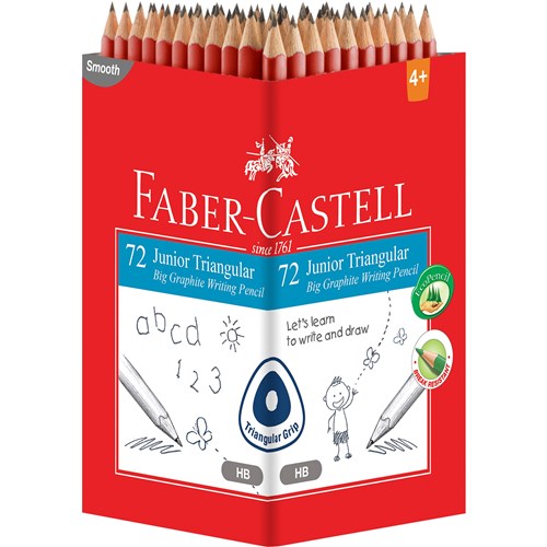 Faber-Castell Junior Triangular HB Pencils Pack of 72