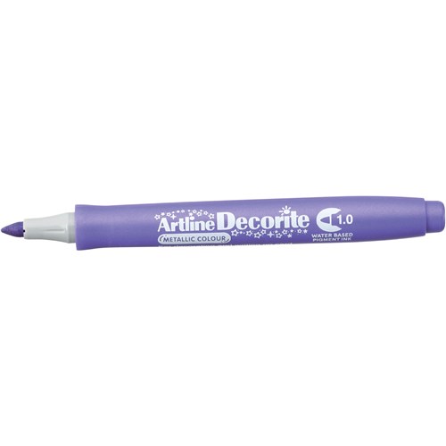 Artline Decorite Metallic Markers Bullet 1.0mm Purple Box  Of 12
