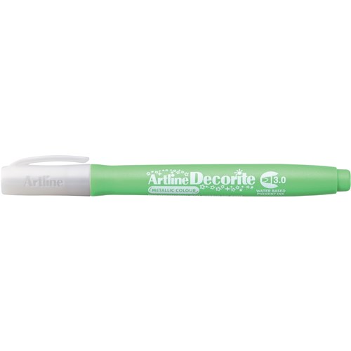 Artline Decorite Metallic Marker Chisel 3.0mm Green Box  Of 12