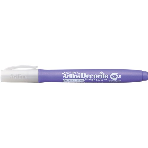 Artline Decorite Metallic Marker Chisel 3.0mm Purple Box  Of 12