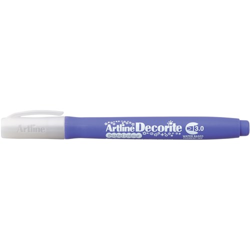 Artline Decorite Pastel Markers Chisel 3.0mm Purple Box Of 12
