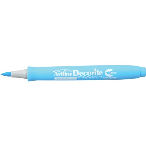 Artline Decorite Pastel Markers Brush Nib Blue Box  Of 12