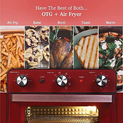 Wonderchef Crimson Edge Compact Air Fryer oven 23L