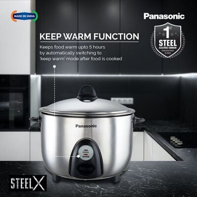 PANASONIC ELECTRIC RICE COOKER SR-G18 (SUS), 1.8 LITRE, WITH TRIPLY STEEL INNER CONTAINER PANASONIC ELECTRIC RICE COOKER SR-G18 (SUS), 1.8 LITRE, WITH TRIPLY STEEL INNER CONTAINER
