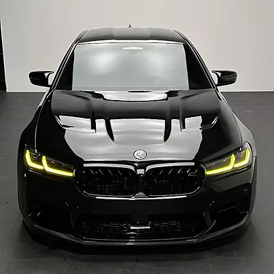 LCI F90 M5 & G30 5 Series CS Yellow DRL Headlight Upgrade (2021–2023 | Laser Headlights Only)