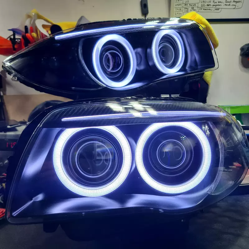Pre-Built Round Ring Retrofit – E82 E88 Pre-LCI 1 Series (2008–2010 Xenon Only)