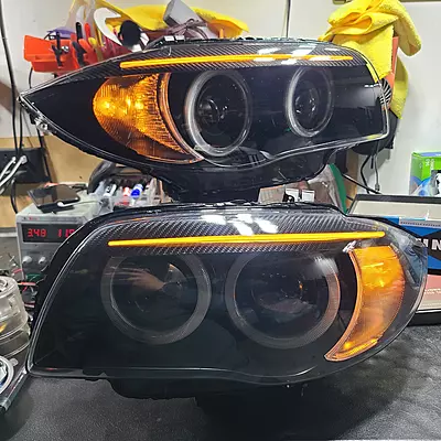 Pre-Built Round Ring Retrofit – E82 E88 Pre-LCI 1 Series (2008–2010 Xenon Only)