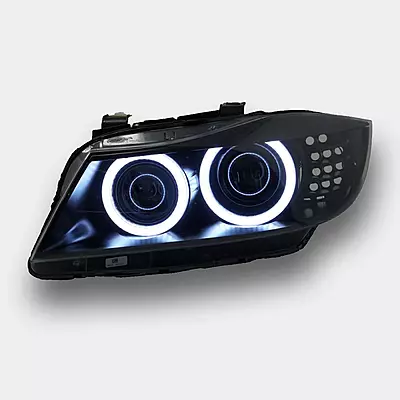 BMW E90 E91 LCI Round Ring Headlight Retrofit (2009–2011 | Xenon Only)