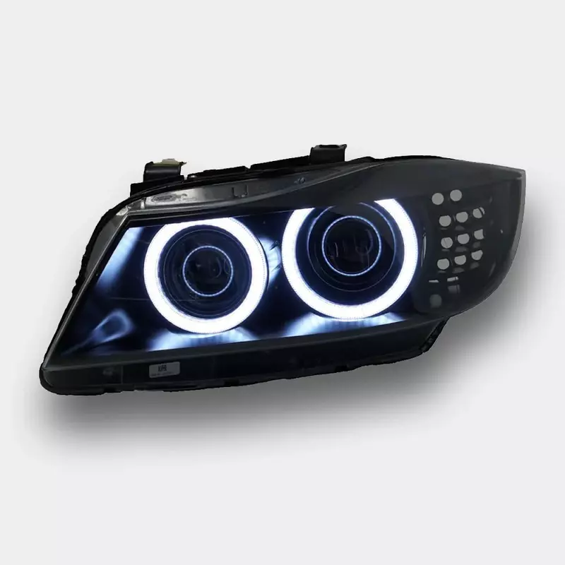 BMW E90 E91 LCI Round Ring Headlight Retrofit (2009–2011 | Xenon Only)