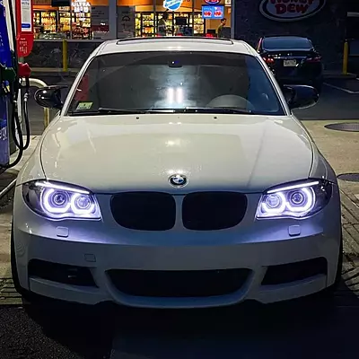 BMW E82 / E88 Pre-LCI 1 Series DTM Ring Headlight Retrofit (2008–2010 | Xenon Only)