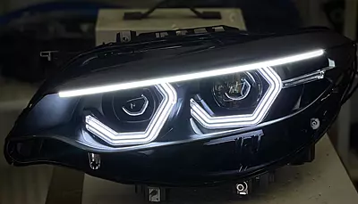 BMW E90 E91 Pre-LCI Round Ring Headlight Retrofit (2006–2008 | Xenon Only)