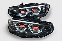 Pre-Built Vision Concept Headlights with Red Concept X – F8X M3/M4 & F32/F36 (2014–2017 LED Only)