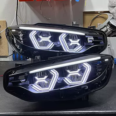 Pre-Built Vision Concept Headlights w/ Amber Concept X – F8X M3/M4 & F32/F36 (2015–2017 LED Only)