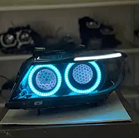 BMW E90 E91 Pre-LCI Round Ring Headlight Retrofit (2006–2008 | Xenon Only)