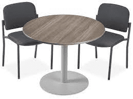 Mesa de Alta Calidad para Cafetería - 36" de Diámetro, Gris Mesa de Alta Calidad para Cafetería - 36" de Diámetro, Gris