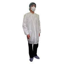 Bata de Laboratorio Desechable Blanco SMS Bata de Laboratorio Desechable Blanco SMS