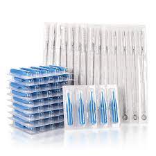 Disposable Tattoo Tips - Yuelong 100pcs 7F Disposable Clear Tattoo Tips Tubes 7 Magnum Tips/ 7 Flat Tips for Tattoo Needles Sterilize Tips Tattoo Supplies (7MF)