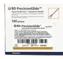 AGUJA HIPODERMICA (SensiMedical) 20Gx1-1/2"(38mm) Cja. c/100 Pzs. AGUJA HIPODERMICA (SensiMedical) 20Gx1-1/2"(38mm) Cja. c/100 Pzs.