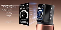 POSEIDON Multi-mode Adjustable OLED Wireless Tattoo Pen With