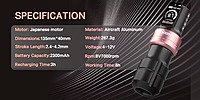 POSEIDON Multi-mode Adjustable OLED Wireless Tattoo Pen With