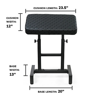 Adjustable XXL Arm Rest Diamond Stitch Premium 3 inch High Density Padding