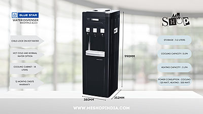 Infographic Picture of Blue Star BWD3FMRGA- Black Water dispenser Infographic Picture of Blue Star BWD3FMRGA- Black Water dispenser