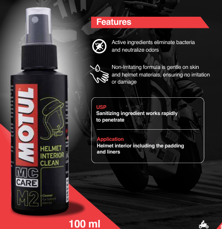 MOTUL M2 HELMET INTERIOR CLEANER 100ML
