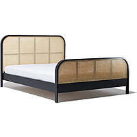 Marlo Platina Rattan Bed In Charcoal - King Size Marlo Platina Rattan Bed In Charcoal - King Size