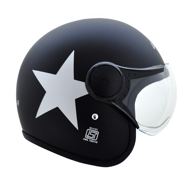 VEGA JET STAR DULL BLACK SILVER L