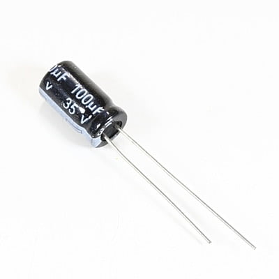 CAPACITOR 100UF 35V