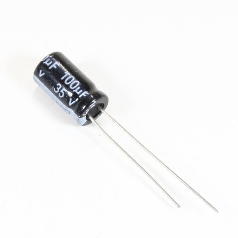 CAPACITOR 100UF 35V