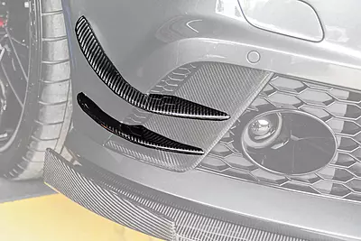2013–2018 Audi RS6 Avant BS Style Carbon Fiber Front Canards | Aero Enhancements