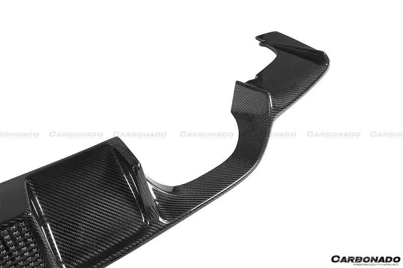 BMW M3 F80 & M4 F82 KNF Style Carbon Fiber Rear Diffuser with LED Light (2014–2020)