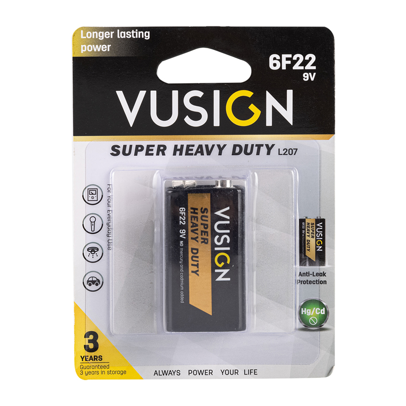 DELI L207 VUSIGN SUPER H/DUTY BATTERY 9V DELI L207 VUSIGN SUPER H/DUTY BATTERY 9V