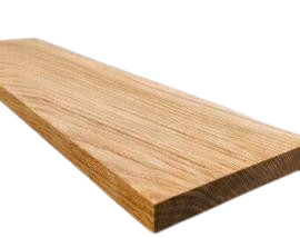 Washed oak floating shelf