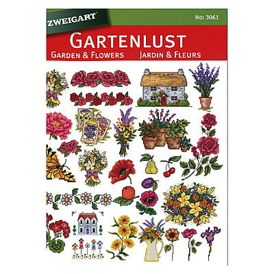 Zweigart Garden and Flower - Libro di schemi per punto croce