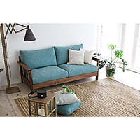 Smith Sofa In Sky Blue Color - Three Seater Smith Sofa In Sky Blue Color - Three Seater
