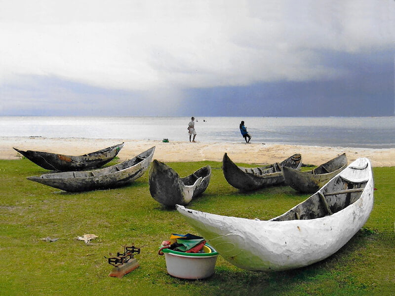 Madagascar Boats Notecard