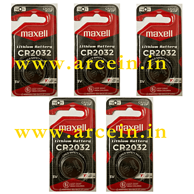 Maxell Cr2032 3V battery (Pack of 5)