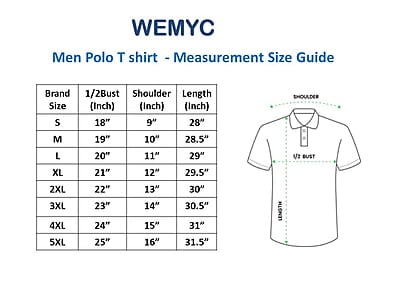 Wemyc Men's Cotton Rich Solid Polo T-Shirt Regular Fit Combo