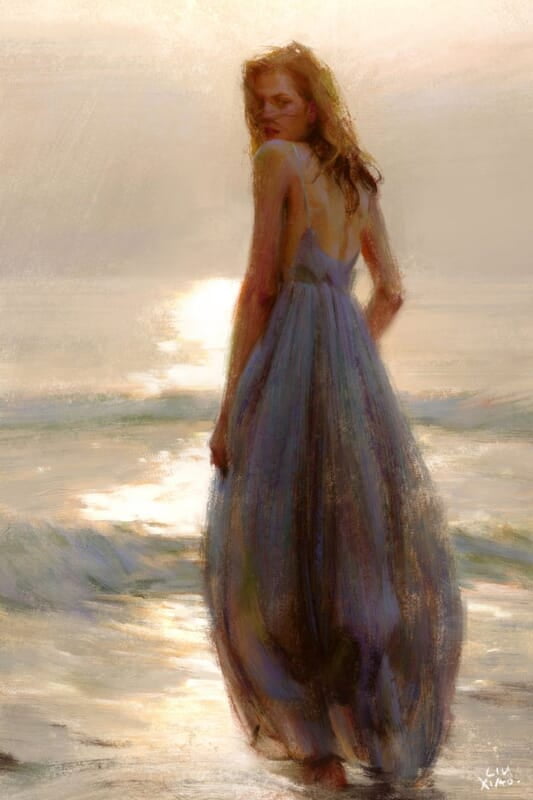 Sun Rise Sea Painting Sun Rise Sea Painting