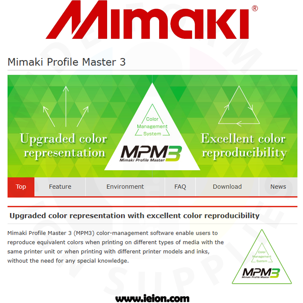 Mimaki Profile Master 3 (MPM3) Only Mimaki Profile Master 3 (MPM3) Only
