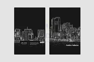 Marina Skyline Luxury Journal | Beautiful Chaos Collection Marina Skyline Luxury Journal | Beautiful Chaos Collection