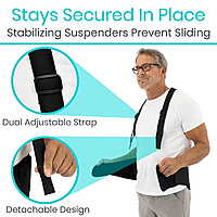 Industrial Back Brace w Suspender Straps