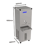 Dimension of Blue star SDLX 2020 ET water cooler with 20 liter cooling capacity
