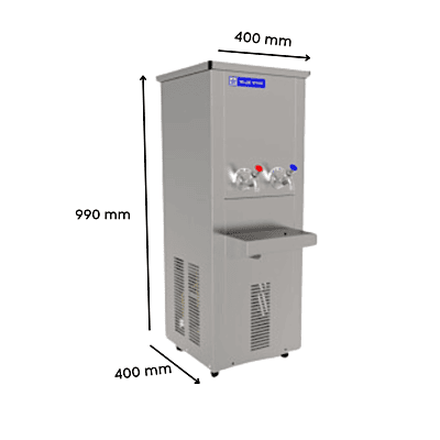 Small office water cooler with warm and cold water